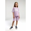 KIZ GARSON BERMUDA TAKIM - LİLA
