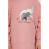 KIZ ÇOCUK EŞOFMAN TAKIM - RETRO PEMBE