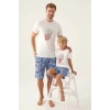 BABA OĞUL BERMUDA TAKIM - BEYAZ
