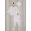 US POLO ERKEK BEBEK PATİKLİ 3LÜ TAKIM - BEYAZ