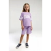 KIZ GARSON BERMUDA TAKIM - MAUVE