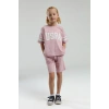 KIZ ÇOCUK BERMUDA TAKIM - SOFT PEMBE