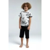 ERKEK ÇOCUK KAPRİ TAKIM - Beyaz