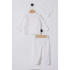 U.S.POLO ASSN KIZ BEBEK PATİKLİ 3LÜ TAKIM - Beyaz