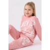 KIZ ÇOCUK EŞOFMAN TAKIM - RETRO PEMBE