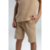 ERKEK ÇOCUK BERMUDA TAKIM - BEJ