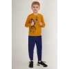 ERKEK ÇOCUK EŞOFMAN TAKIM - KOYU HARDAL