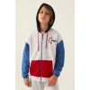 KAPPA ERKEK ÇOCUK FULLZIP SWEATSHIRT - KAR MELANJ