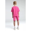 ANNE KIZ BERMUDA TAKIM - AÇIK FUŞYA