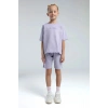 KIZ ÇOCUK BERMUDA TAKIM - LİLA