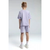 KIZ ÇOCUK BERMUDA TAKIM - LİLA