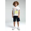 ERKEK ÇOCUK BERMUDA TAKIM - Beyaz