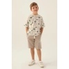 ERKEK ÇOCUK BERMUDA TAKIM - BEJ