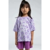 KIZ ÇOCUK ŞORT TAKIM - LİLA
