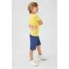 ERKEK ÇOCUK BERMUDA TAKIM - LİMONİ