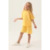 KIZ ÇOCUK BERMUDA TAKIM - Sarı