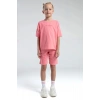 KIZ ÇOCUK BERMUDA TAKIM - NEON PEMBE
