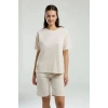 ANNE KIZ BERMUDA TAKIM - AÇIK BEJ