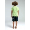 ERKEK ÇOCUK BERMUDA TAKIM - LİME