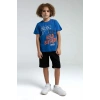ERKEK ÇOCUK BERMUDA TAKIM - COBALT