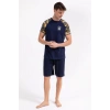 ERKEK BERMUDA TAKIM - LACİVERT