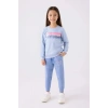 KIZ ÇOCUK EŞOFMAN TAKIM - MAVİ