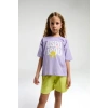KIZ ÇOCUK ŞORT TAKIM - LİLA