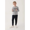 ERKEK ÇOCUK EŞOFMAN TAKIM - GRİ MELANJ