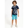 ERKEK ÇOCUK BERMUDA TAKIM - LACİVERT