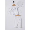 U.S POLO ASSN ERKEK BEBEK PATİKLİ 3LÜ TAKIM - Beyaz