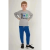 ERKEK ÇOCUK EŞOFMAN TAKIM - GRİ MELANJ
