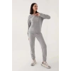 ARNETTA KADIN EŞOFMAN TAKIM - GRİ MELANJ