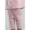 KIZ GARSON BERMUDA TAKIM - TOZ PEMBE