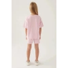 KIZ ÇOCUK ŞORT TAKIM - TOZ PEMBE