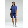 ANNE KIZ BERMUDA TAKIM - KOYU İNDİGO