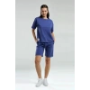 ANNE KIZ BERMUDA TAKIM - KOYU İNDİGO