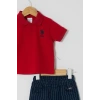 U.S.POLO ERKEK BEBEK 2Lİ T-SHIRT TAKIM - KIRMIZI