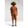 ERKEK ÇOCUK BERMUDA TAKIM - AÇIK KAHVE