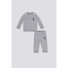 ERKEK BEBEK UZUN KOL 2Lİ TAKIM - GRİ MELANJ