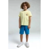 ERKEK ÇOCUK BERMUDA TAKIM - AÇIK SARI