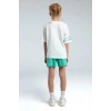 KIZ ÇOCUK ŞORT TAKIM - BEYAZ/MİNT