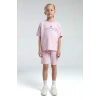 KIZ ÇOCUK BERMUDA TAKIM - TOZ PEMBE