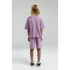 KIZ GARSON BERMUDA TAKIM - MAUVE