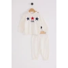 U.S.POLO ERKEK BEBEK TRİKO 2Lİ TAKIM - EKRU