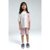 KIZ ÇOCUK BERMUDA TAKIM - SOFT PEMBE