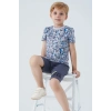 ERKEK ÇOCUK BERMUDA TAKIM - GRİ MELANJ
