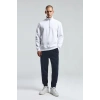 Benmanaj Erkek Antrasit Sweatshirt - Beyaz