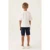 ERKEK ÇOCUK BERMUDA TAKIM - BEYAZ