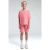 KIZ ÇOCUK BERMUDA TAKIM - NEON PEMBE