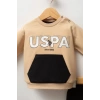 U.S.POLO ASSN ERKEK BEBEK 2Lİ TAKIM - BEJ